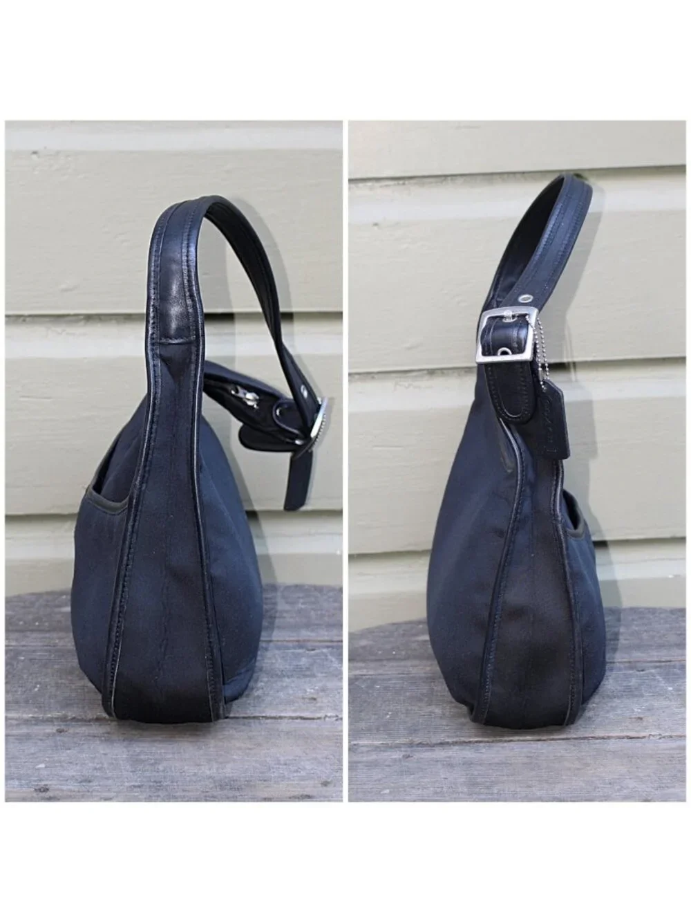 Coach Vintage - Ergo Neo Pocket Zip in Black with Nickel Hardware, Mexico 1998